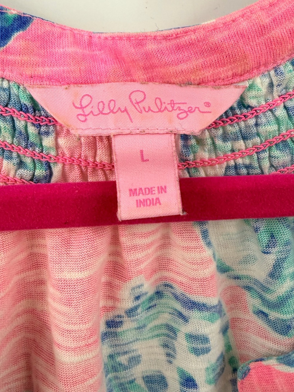 Lilly Pulitzer Essie Barefoot Princess Shell Print Dress Large - Picture 3 of 6